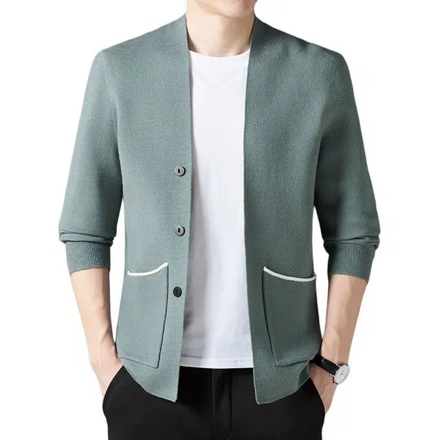 卡丹狄诺 男士秋冬季保暖外套男针织衫 男款