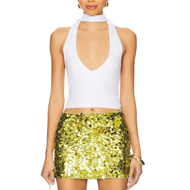 SUPERDOWN Jessalyn Halter Top