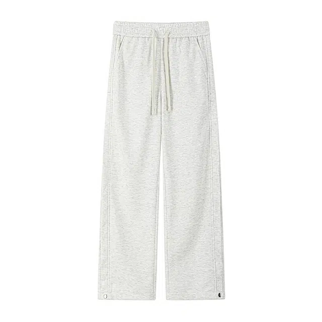 佐菲利 夏季运动裤长裤美式条纹褶皱阔腿潮牌垂感卫裤直筒裤裤子休闲裤 男女同款