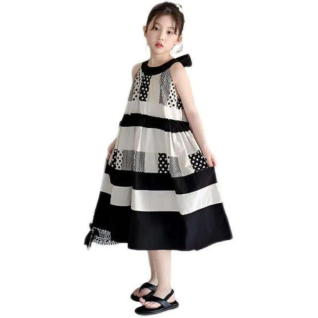 天才小熊连衣裙 百搭时尚个性无袖 中小童