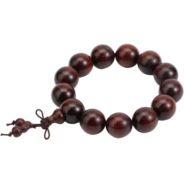 艾卡拉 佛珠文玩念珠 新中式国潮复古国风设计 盘玩#好运国风设计 血檀 手串 男女同款情侣款