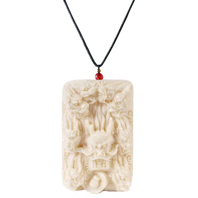 嫒柯 新中式小众高级感文玩 百搭小清新 轻奢招财  四季平安 五福临门 象牙果 吊坠 男女同款情侣款