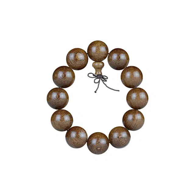 艾卡拉 国风设计 中式流苏佛珠 复古小众文玩古风汉服旗袍盘玩 招财 文玩车载#好运 金丝檀木 手串 男女同款情侣款