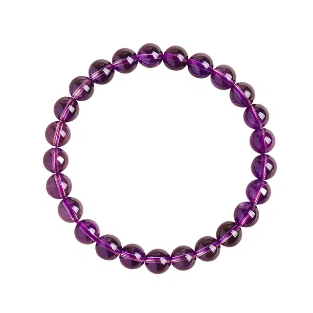 子婳 上岸事业招财转运小众精致简约百搭#好运 紫水晶 手串 男女同款情侣款