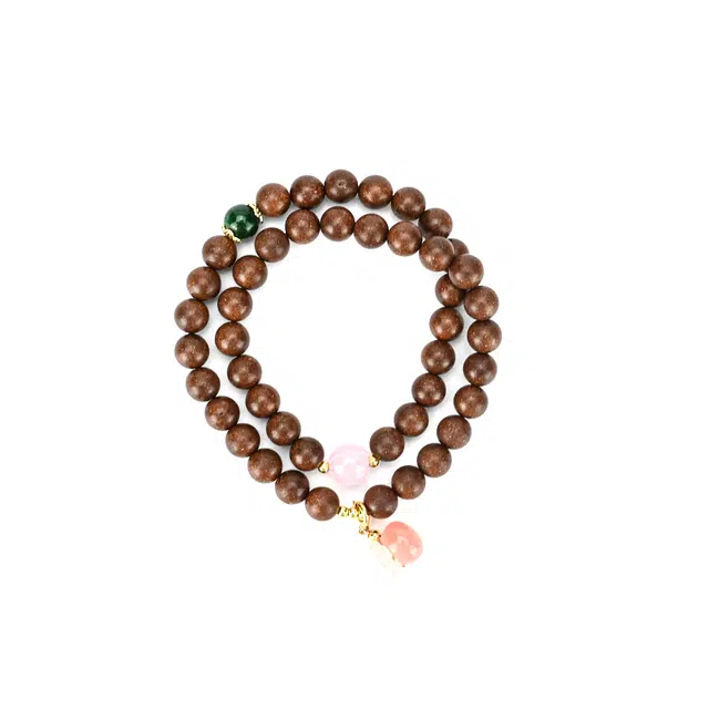 天纵 新中式古法传承松塔香 国潮古韵小众设计精致文玩念珠 搭配招财小钱袋国风文艺转运 合香珠 手串 女款