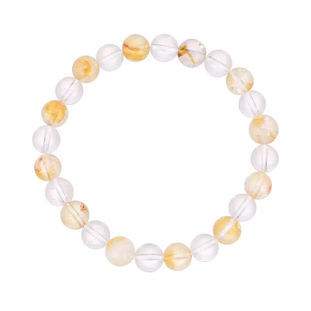 陌阡雪 夏日多巴胺俏皮活泼可爱高级感 日常百搭好运天然 多色水晶 手串 女款