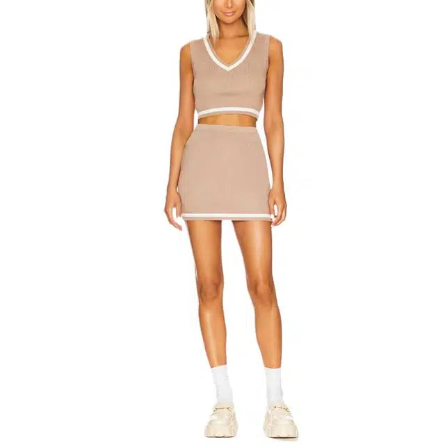 SUPERDOWN Bonnie Varsity Skirt Set