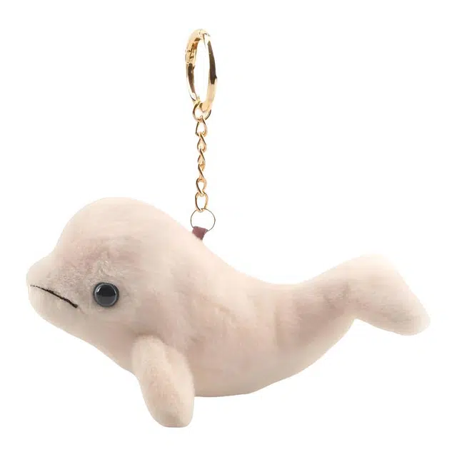 中国国家地理 时尚简约卡通百搭 涤纶(聚酯纤维） 包挂饰包周边 男女同款情侣款 白色