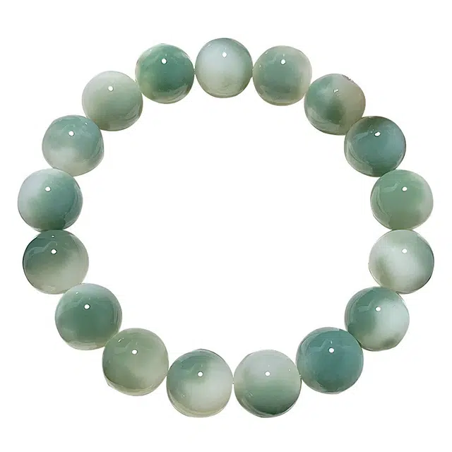 Tike Xi Gradient Green Buddha Beads Bracelet