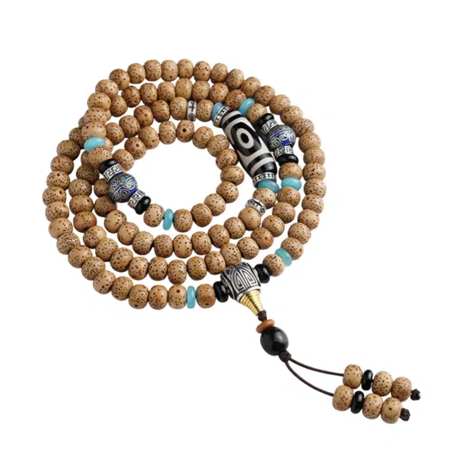 宣华意 盘玩精品原籽藏式文玩念珠#好运 星月菩提 手串 男女同款情侣款