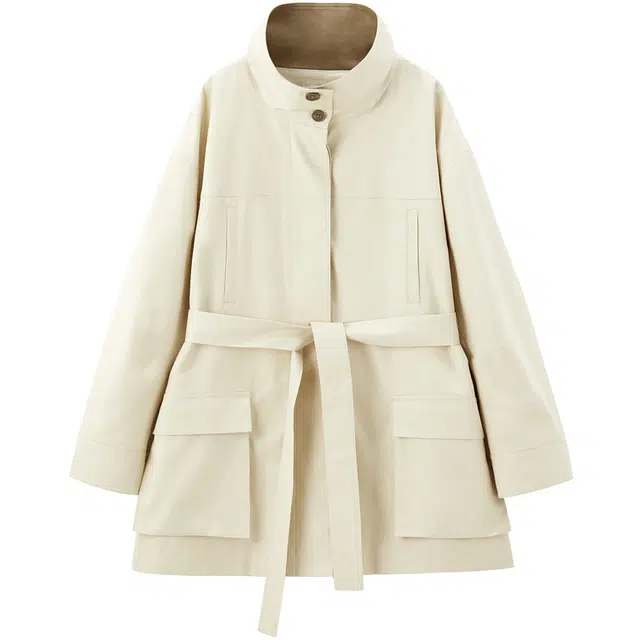 太平鸟 优雅简约时尚百搭外套人生风衣 女款