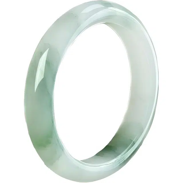 老庙 江南烟雨 新中式国风水墨意境 清冷复古轻奢温婉气质灵动简约百搭#好运 天山翠 手镯 女款