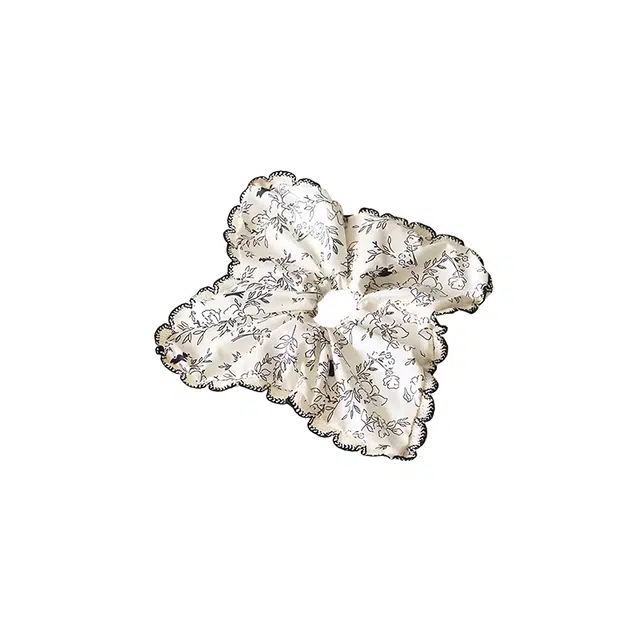 水中玉 温柔法式小碎花大肠发圈高级感丸子头扎头皮筋发绳 布艺 头绳 女款