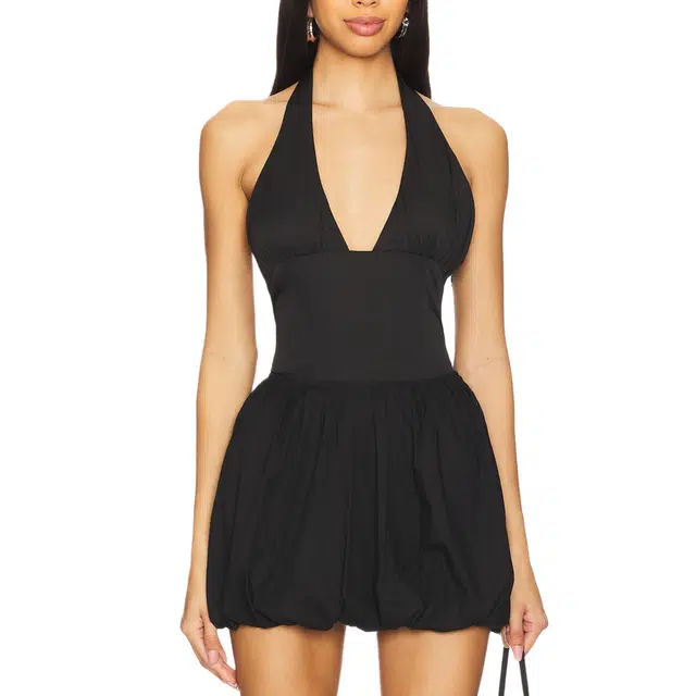 SUPERDOWN Olive Halter Top