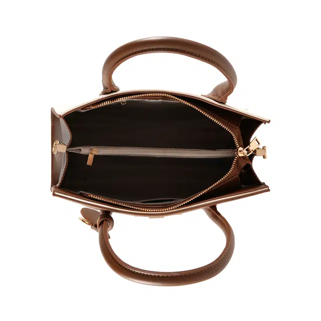 维尼奥 品牌大气国风刺绣妈妈包高颜值新中式时尚优雅母亲气质女包简约百搭休闲通勤包 合成革 手提包单肩斜挎 女款 棕白