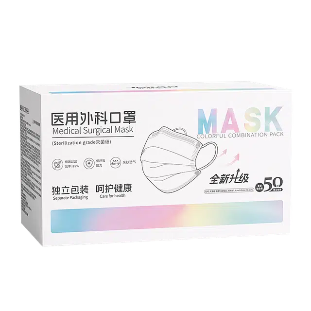 界面 彩色医用外科口罩高颜值一次性医疗透气防晒呼吸防护舒适安全时尚