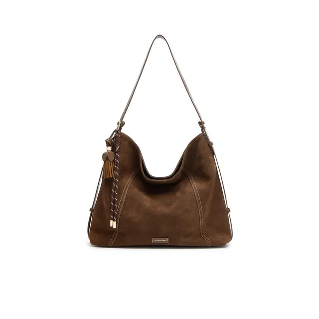 BELLE Classic Leather Shoulder Bag Large