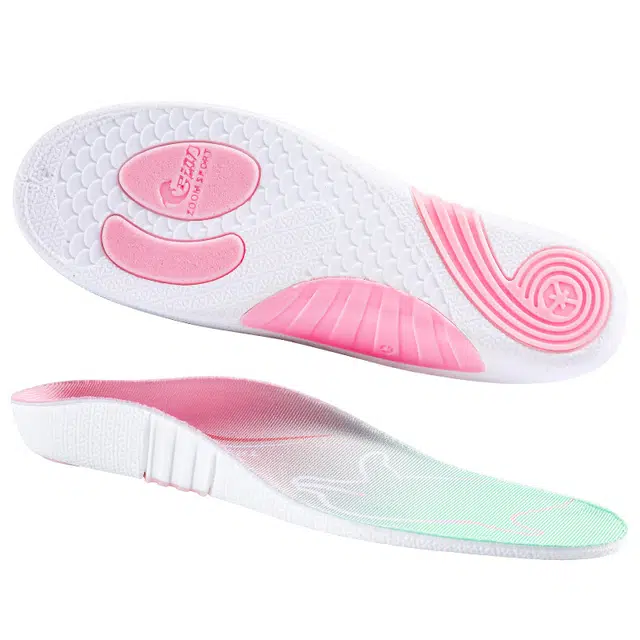 足印部落 海豚足弓支撑矫正运动减震篮球跑步专用踩屎感缓震 透气网布 鞋垫 男女同款情侣款