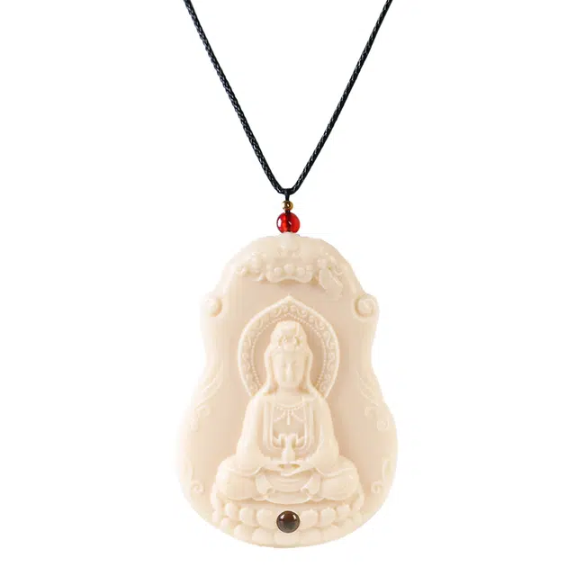 嫒柯 新中式小众高级感文玩 百搭小清新 轻奢招财转运 万事顺心 事事如意#好运 象牙果 吊坠 男女同款情侣款