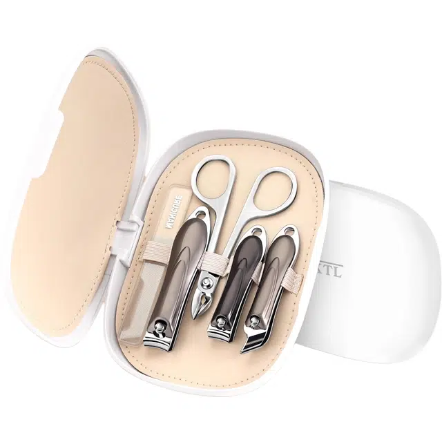 小天籁 高端指甲刀套装 修脚专用工具 指甲钳家用 高级指甲剪宿舍盒装 美甲个护组合装