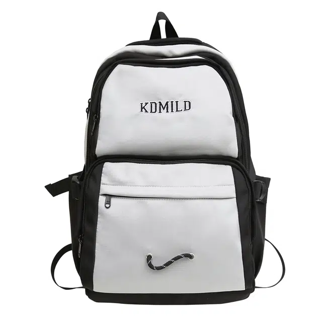 帕克熊 百搭实用学院风 尼龙 双肩包 常规 男女同款情侣款 多色