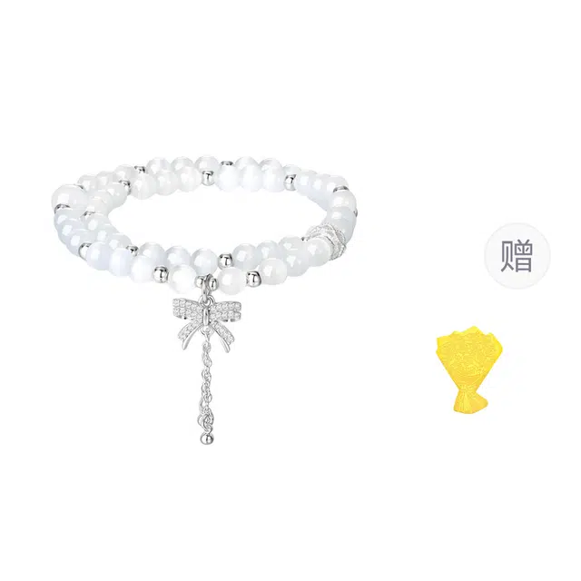 【甜蜜爱恋】 金六福吉祥 新中式经典来运银曜石 招财纳福吉祥貔貅本命年水逆退散简约佛珠转运珠#好运天然 琉璃 手串 男女同款情侣款