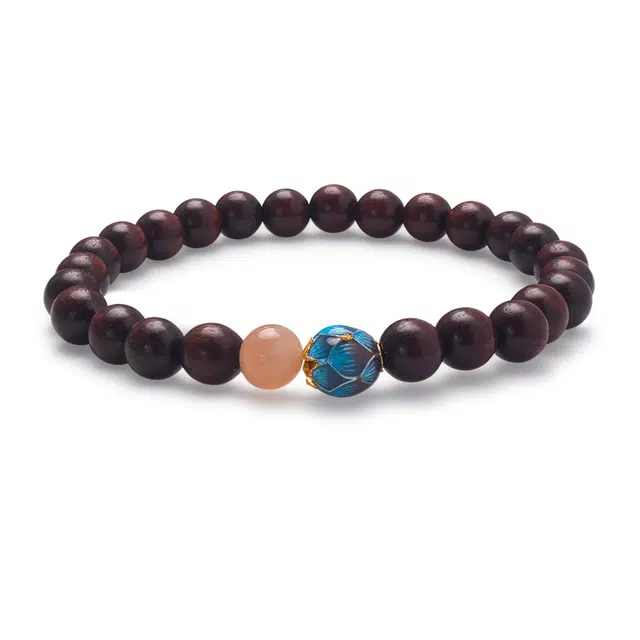 周帝王 龙鳞转运珠诸事喜乐国风小众新中式复古新中式百搭福禄吉祥时尚百搭好运 血檀 手串 男女同款情侣款