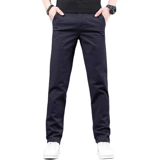 炳盛 高端休闲裤男士夏季宽松百搭直筒男裤弹力西裤子男男装 男女同款