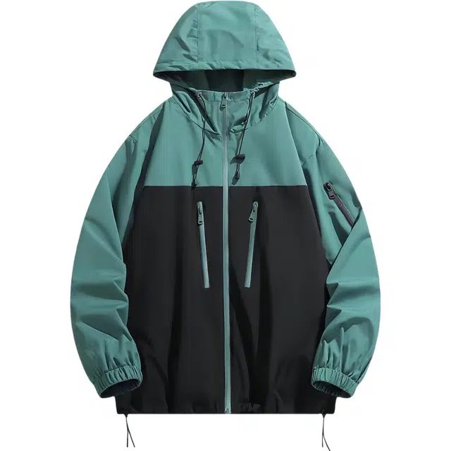 柏黛妃 户外拼色设计防水防风轻便爬山旅游徒步休闲外套夹克 女款