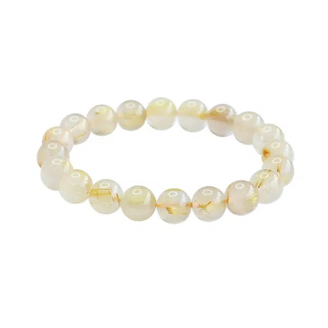 金大福 招财进宝 金光闪耀新中式国风复古高级感轻奢小众精致百搭招财纳福财源广进时来运转#好运 金发晶 手串 女款