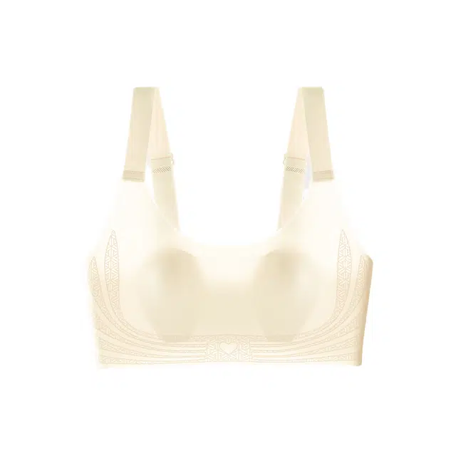 艾诗塔 大胸显小超薄无钢圈防下垂收副乳无痕舒适文胸夏季 内衣 女款