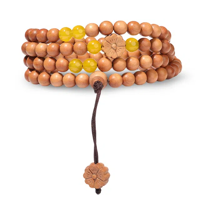 三檀小舍 有钱花新中式美学 前程似锦学业顺利守护转运好运诸事顺利小众高级 檀木 手串 男女同款情侣款