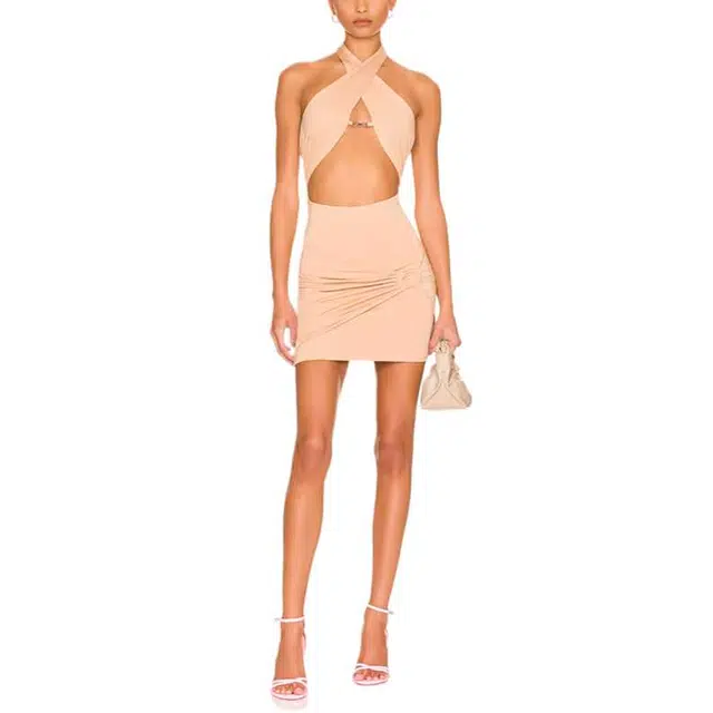 SUPERDOWN Michelle Wrap Mini Dress