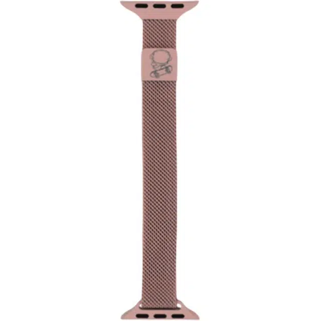 老佳 表带 苹果适用 金属材质 磁吸细米兰滑板小猫表带男女通用