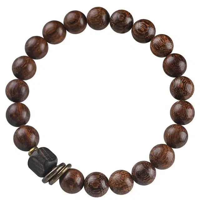 钵提 创意佛系民族风好运 金丝檀木 木作手串 男女同款情侣款