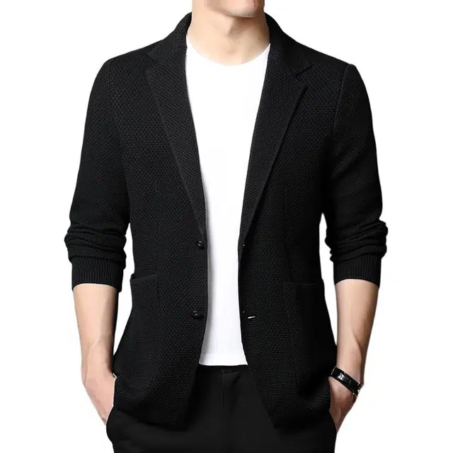 卡丹狄诺 秋冬季加厚保暖上衣百搭针织衫 男款