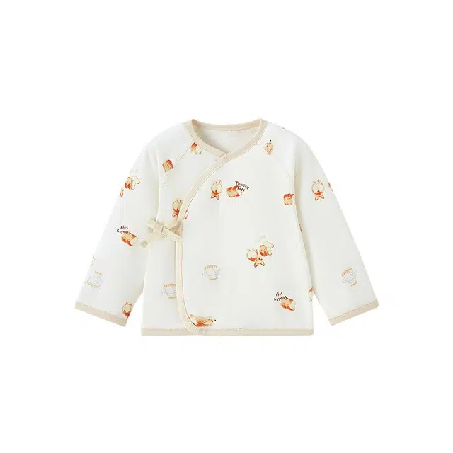 英氏家居服上装 新中式柔软护肚长袖婴幼童