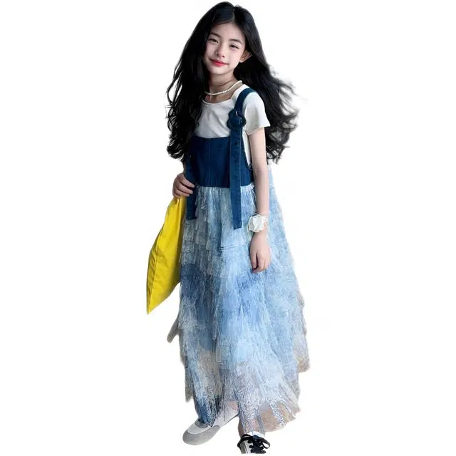 天才小熊连衣裙 时尚亲肤吊带 中小童