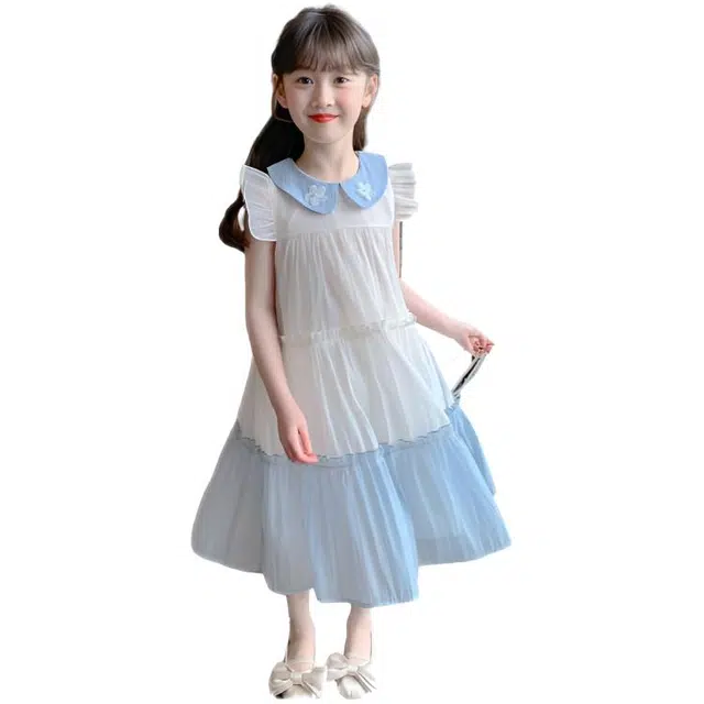 天才小熊连衣裙 女孩子时尚宽松裙子 夏季舒适百搭韩版 甜美系公主裙 休闲 