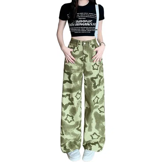 柏黛妃 潮流舒适时尚百搭牛仔裤 女款