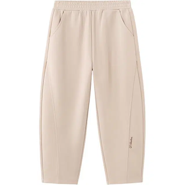 英氏长裤 中腰直筒百搭纯色休闲 中小童