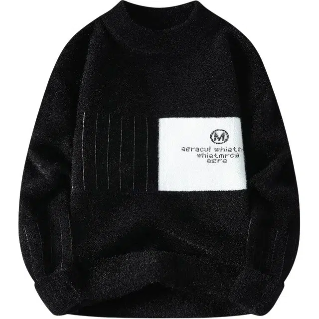 太子龍 秋冬季套头男士潮流时尚打底毛衫男装休闲百搭保暖内搭毛线衣服冬装上衣针织衫 男款