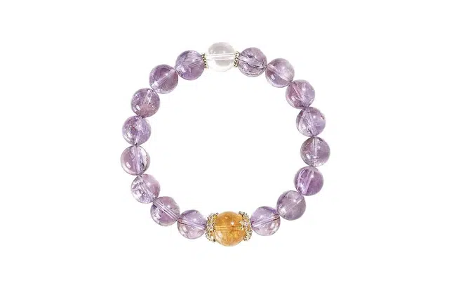 百利金 紫气东来 国潮新中式优雅气质精致日常通勤轻奢经典百搭小众设计转运珠手饰#好运 紫水晶 手串 女款