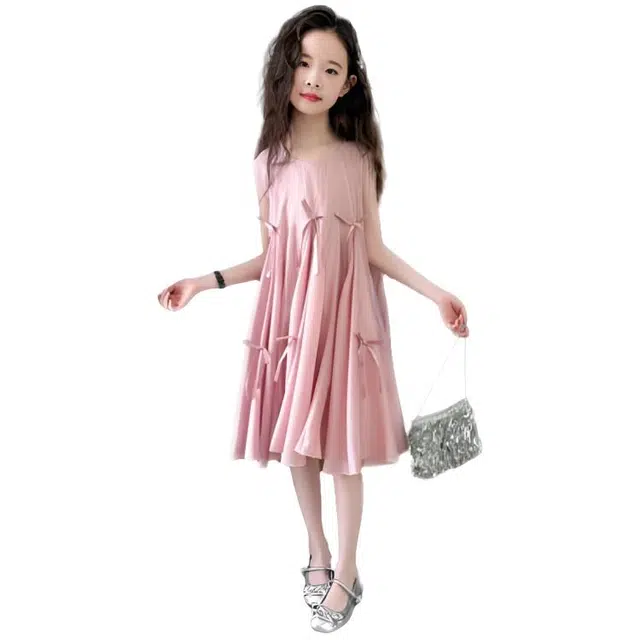 天才小熊连衣裙 百搭时尚亲肤个性无袖 中小童