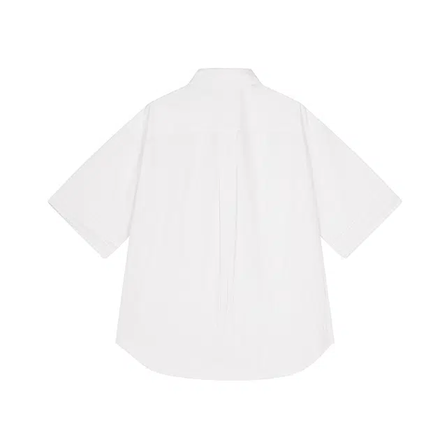 速写 秋季长款简约时尚短袖衬衫 男款