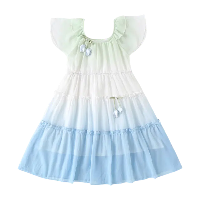 天才小熊连衣裙 舒适清爽百搭短袖 儿童款