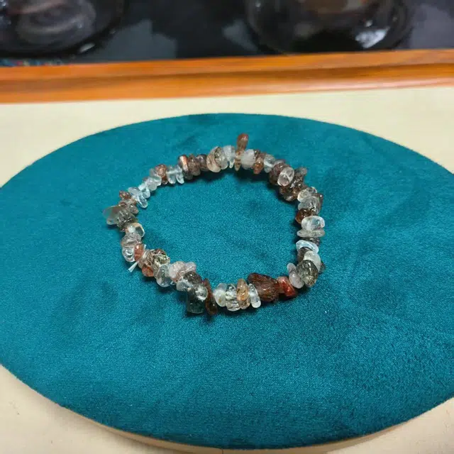 黑金超七碎石手串