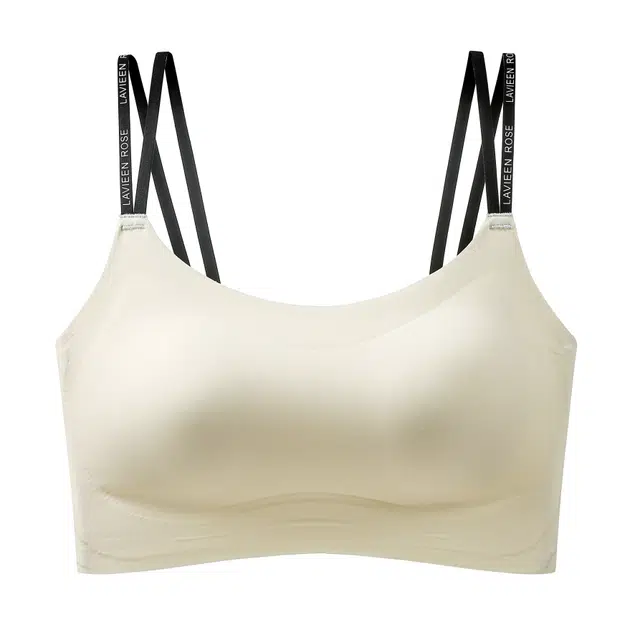 戴维诗 无痕聚拢美背内衣纯欲性感吊带一体式背心文胸 女款