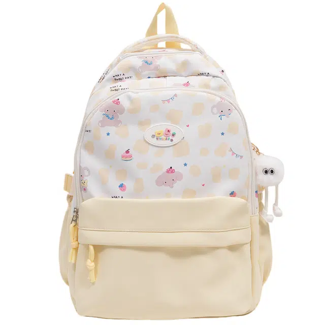 捷朗仕 可爱小狗简约时尚潮流 尼龙布 双肩包 女款 多色