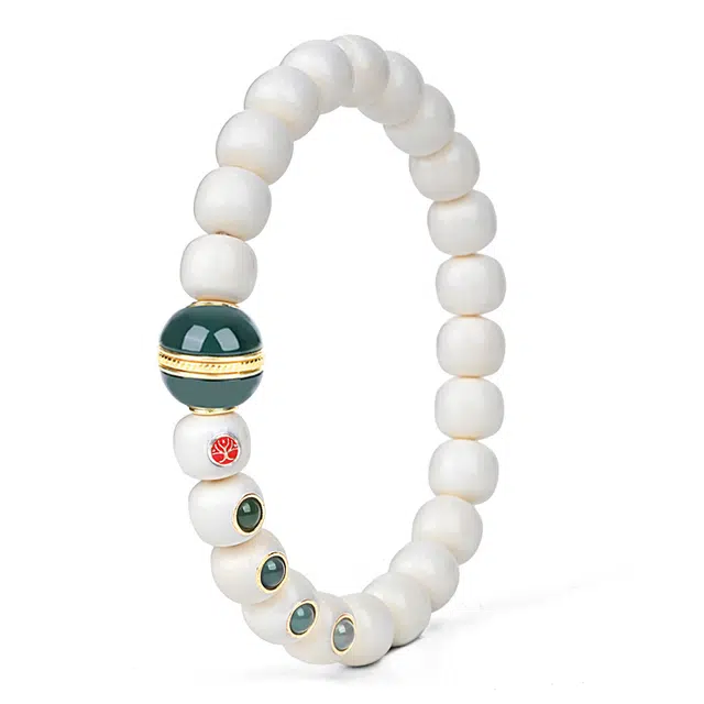 钰澜文玩 汉堡珠搭配款老型镶嵌款#好运 猛犸 手串 男女同款情侣款